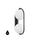 Bathroom wall lamps - UMMO KOBAN E black wall lamp / wall sconce with increased IP44 waterproofing KOE120S0 - product 1