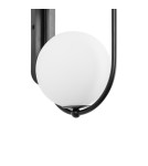 Bathroom wall lamps - UMMO KOBAN E black wall lamp / wall sconce with increased IP44 waterproofing KOE120S0 - product 3