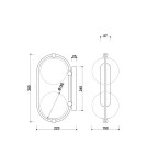 Bathroom wall lamps - UMMO KOBAN E black wall lamp / wall sconce with increased IP44 waterproofing KOE120S0 - product 4