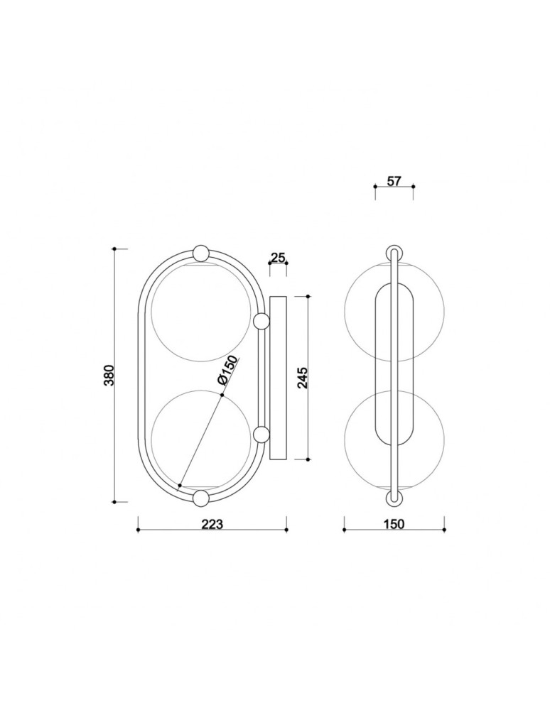 Bathroom wall lamps - UMMO KOBAN E black wall lamp / wall sconce with increased IP44 waterproofing KOE120S0 - product kolory-swiatla.pl 4