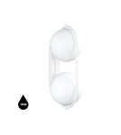 Bathroom wall lamps - UMMO KOBAN E white wall lamp / wall sconce with increased IP44 waterproofing KOE110S0 - product 1