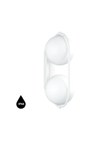 UMMO KOBAN E white wall lamp / wall sconce with increased IP44 waterproofing KOE110S0