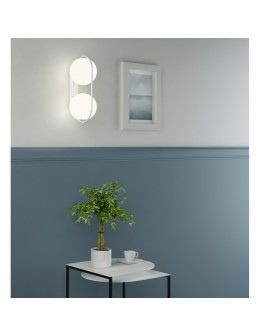 UMMO KOBAN E white wall lamp / wall sconce with increased IP44 waterproofing KOE110S0 - product 2