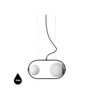 Pendant lamps - UMMO KOBAN A black ceiling pendant lamp with increased IP44 waterproofing KOA222PS0 - product 1