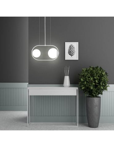 UMMO KOBAN A white ceiling pendant lamp with increased IP44 tightness KOA211PS0. - product 2