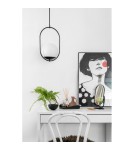 Pendant lamps - UMMO KOBAN B black ceiling pendant lamp with increased IP44 waterproofing KOB122PS0 - product 2