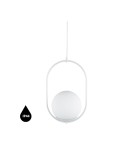 Pendant lamps - UMMO KOBAN B white ceiling pendant lamp with increased IP44 waterproofing KOB111PS0 - product 1