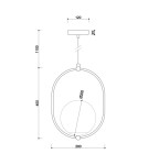 Pendant lamps - UMMO KOBAN B white ceiling pendant lamp with increased IP44 waterproofing KOB111PS0 - product 3