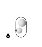 Pendant lamps - UMMO KOBAN C black ceiling pendant lamp with increased IP44 waterproofing KOC222PS0 - product 1