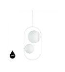 Pendant lamps - UMMO KOBAN C white ceiling pendant lamp with increased IP44 waterproofing KOC211PS0 - product 1