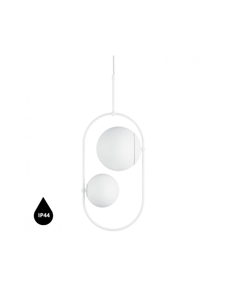 Pendant lamps - UMMO KOBAN C white ceiling pendant lamp with increased IP44 waterproofing KOC211PS0 - product kolory-swiatla.pl 1
