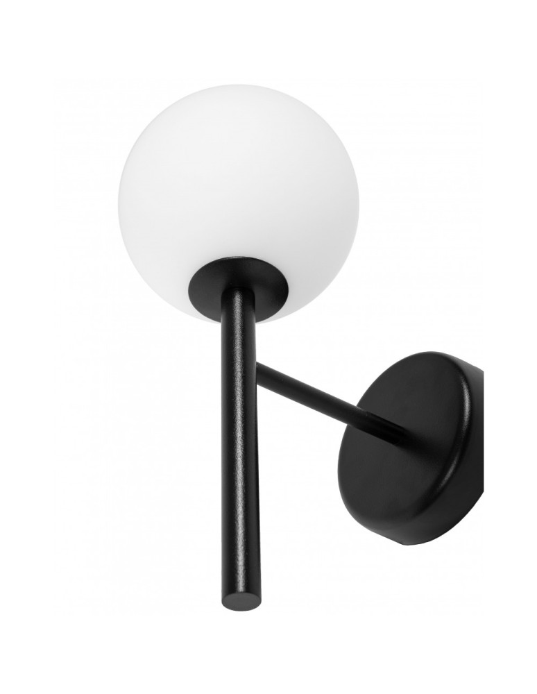 Bathroom wall lamps - UMMO KOP A black wall lamp / wall sconce with increased IP44 waterproofing KPA120S0 - product kolory-swiatla.pl 4