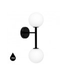 Bathroom wall lamps - UMMO KOP B black wall lamp / wall sconce with increased IP44 waterproofing KPB220S0 - product 1