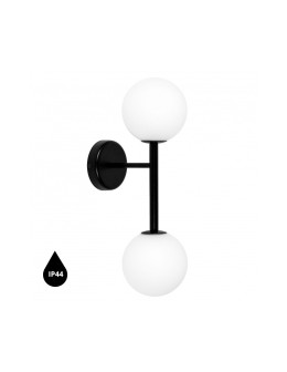 UMMO KOP B black wall lamp / wall sconce with increased IP44 waterproofing KPB220S0