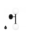 UMMO KOP B black wall lamp / wall sconce with increased IP44 waterproofing KPB220S0