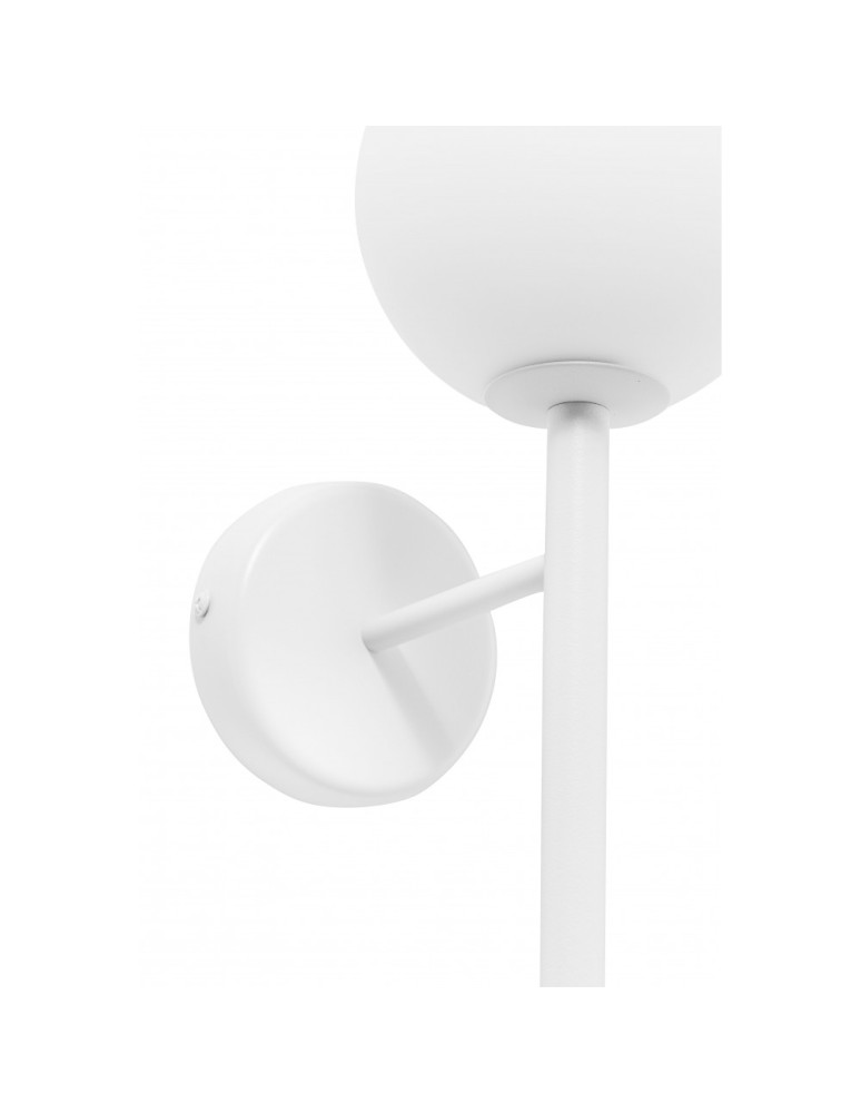 Bathroom wall lamps - UMMO KOP B white wall lamp / wall sconce with increased IP44 waterproofing KPB210S0 - product kolory-swiatla.pl 4