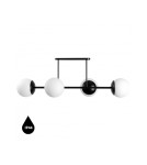 Bathroom ceiling lamps - UMMO KOP D black ceiling lamp / plafond with increased IP44 waterproofing KPD420S3 - product 1