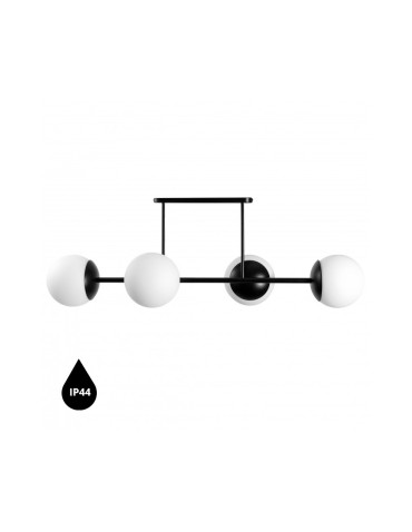 UMMO KOP D black ceiling lamp / plafond with increased IP44 waterproofing KPD420S3