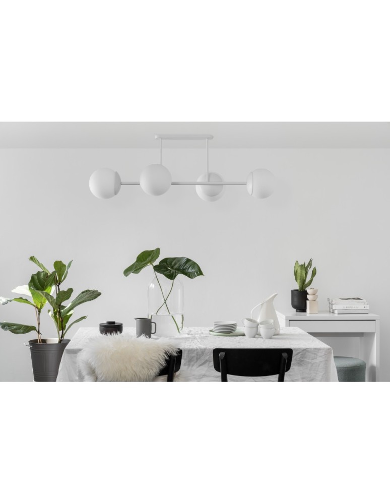 Bathroom ceiling lamps - UMMO KOP D white ceiling lamp / plafond with increased IP44 waterproofing KPD410S3 - product kolory-swiatla.pl 2