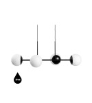 Pendant lamps - UMMO KOP E black ceiling pendant lamp with increased IP44 waterproofing KPE422PS0 - product 1