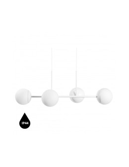 UMMO KOP E white ceiling pendant lamp with increased IP44 waterproofing KPE411PS0