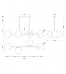 Pendant lamps - UMMO KOP E white ceiling pendant lamp with increased IP44 waterproofing KPE411PS0 - product 3