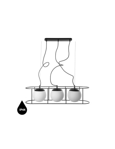 UMMO KUGLO D ceiling pendant lamp with increased IP44 waterproofing KUD322BS0