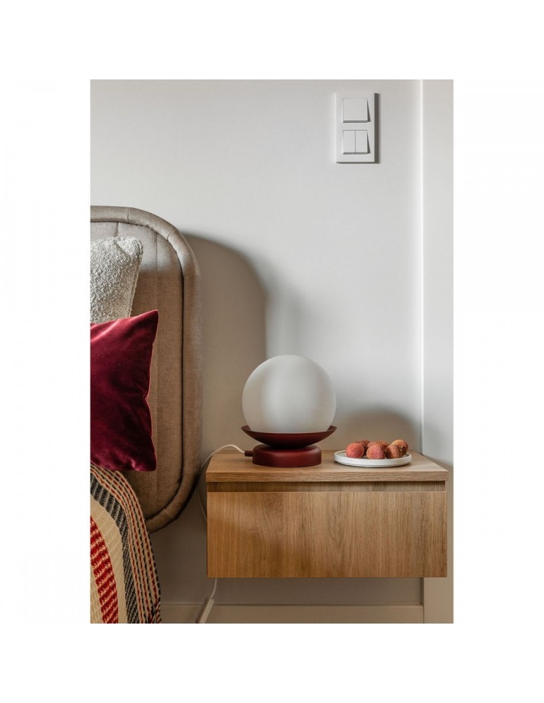 Table lamps - UMMO KUUL ST burgundy table lamp KLS141P1. - product kolory-swiatla.pl 3