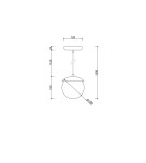 Pendant lamps - UMMO KUUL F burgundy ceiling pendant lamp KLF141P0. - product 5