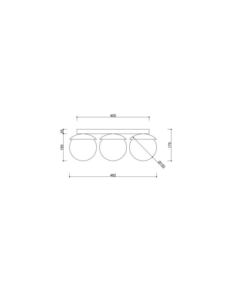 Ceiling lamps - UMMO KUUL B white ceiling lamp / plafond KLB31000. - product kolory-swiatla.pl 3