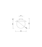 Ceiling lamps - UMMO KUUL C burgundy ceiling / plafond lamp KLC14000 - product 5