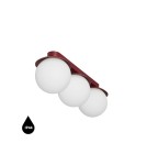 Bathroom ceiling lamps - UMMO KUUL B burgundy ceiling / plafond lamp with increased IP44 KLB340S0 waterproofing. - product 1