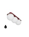 UMMO KUUL B burgundy ceiling / plafond lamp with increased IP44 KLB340S0 waterproofing.