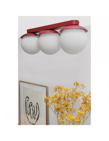 UMMO KUUL B burgundy ceiling / plafond lamp with increased IP44 KLB340S0 waterproofing. - product 2