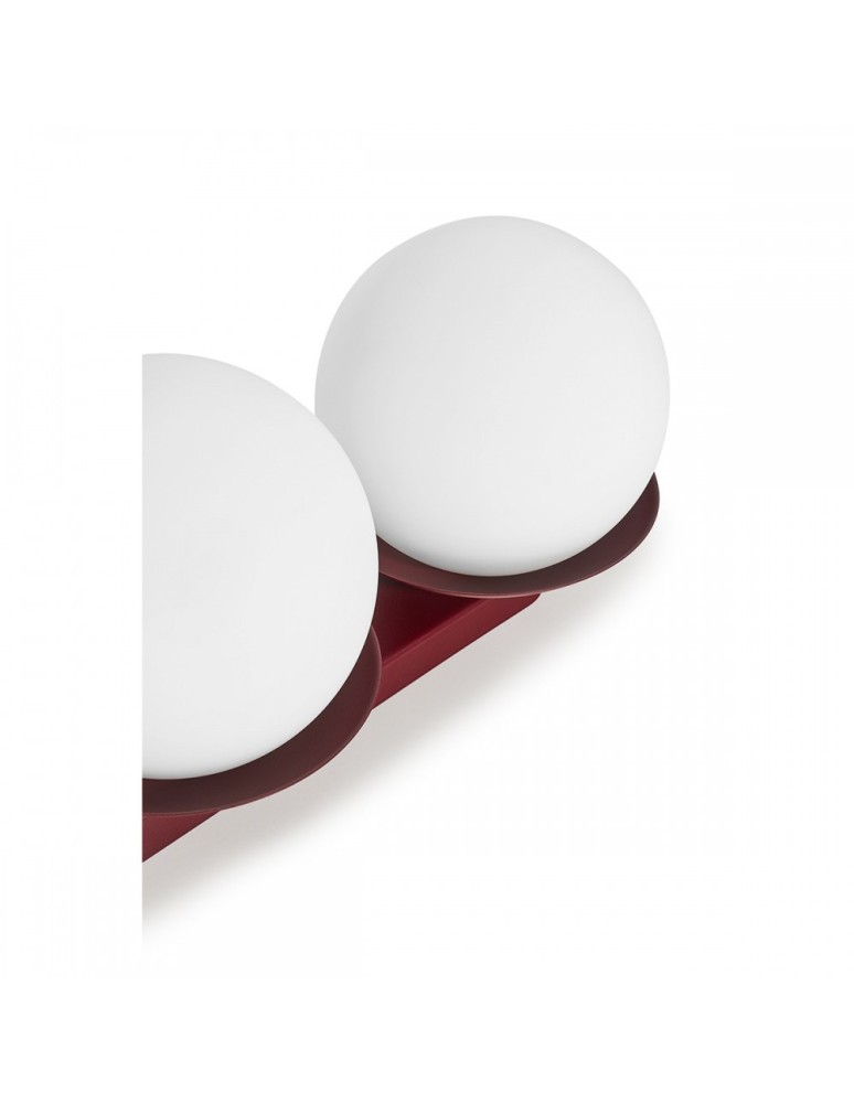 Bathroom ceiling lamps - UMMO KUUL B burgundy ceiling / plafond lamp with increased IP44 KLB340S0 waterproofing. - product kolory-swiatla.pl 4