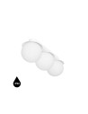 UMMO KUUL B white ceiling / plafond lamp with increased IP44 KLB310S0 waterproofing.
