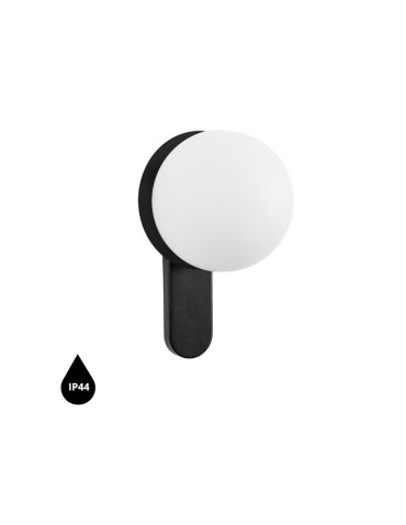 UMMO KUUL D black wall lamp / wall sconce with increased IP44 waterproofing KLD120S0