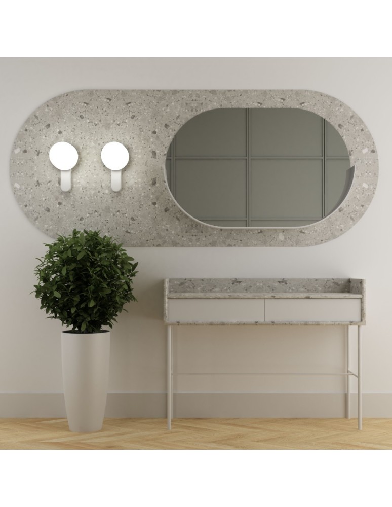 Bathroom wall lamps - UMMO KUUL D white wall lamp / wall sconce with increased IP44 waterproofing KLD110S0 - product kolory-swiatla.pl 3