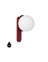 UMMO KUUL D burgundy wall lamp / wall sconce with increased IP44 waterproofing KLD140S0