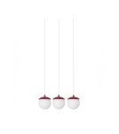 Pendant lamps - UMMO KUUL A burgundy ceiling pendant lamp KLA341P0 - product 1