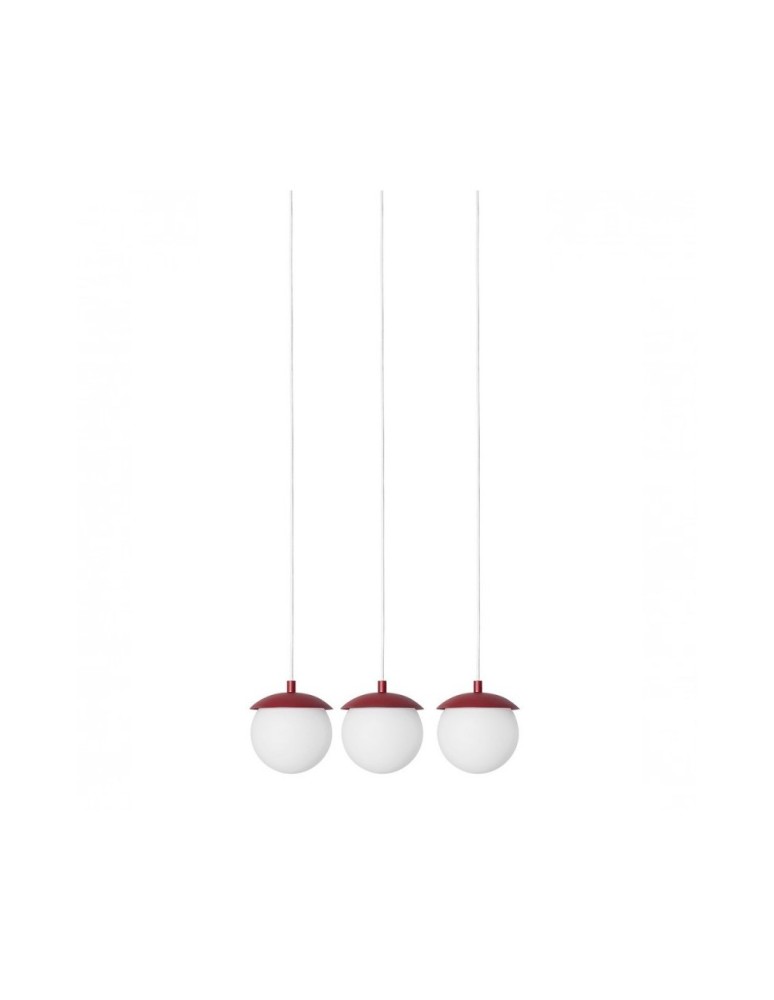 Pendant lamps - UMMO KUUL A burgundy ceiling pendant lamp KLA341P0 - product kolory-swiatla.pl 1