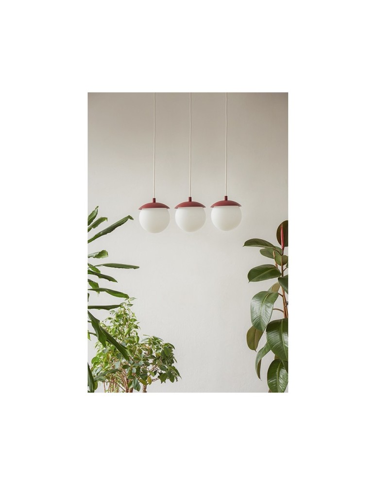 Pendant lamps - UMMO KUUL A burgundy ceiling pendant lamp KLA341P0 - product kolory-swiatla.pl 2