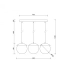 Pendant lamps - UMMO KUUL A burgundy ceiling pendant lamp KLA341P0 - product 5