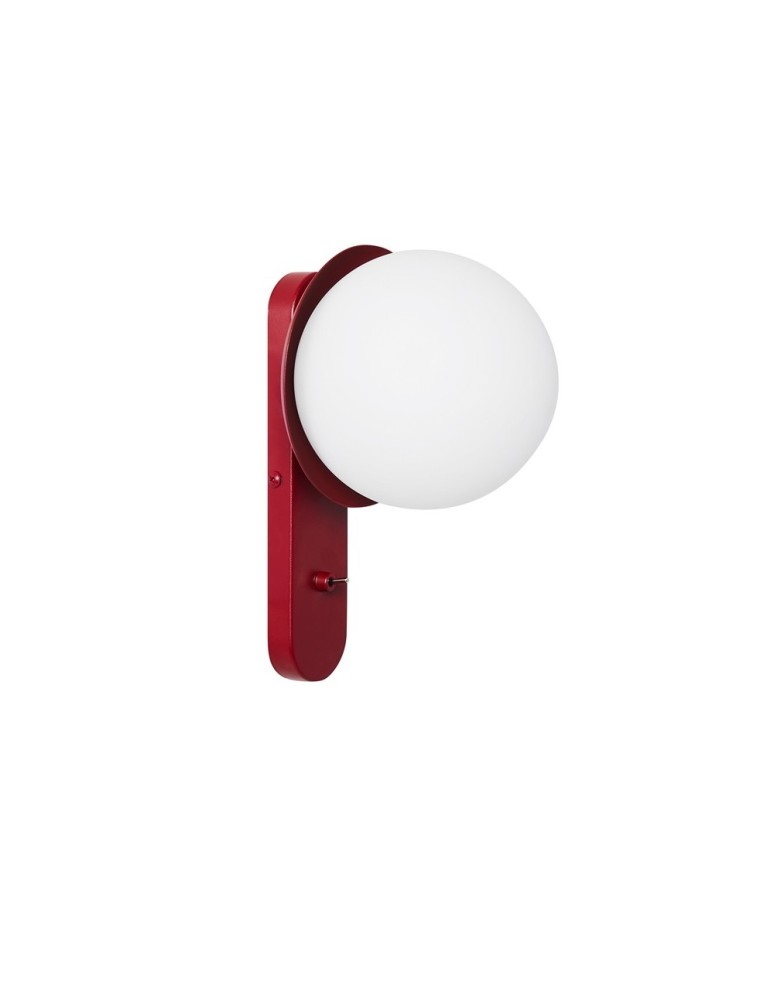 Wall lamps - UMMO KUUL D1 Burgundy Wall Lamp / Wall lamp with switch KLD14001. - product kolory-swiatla.pl 1