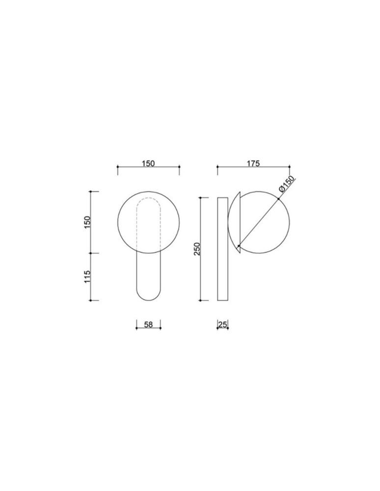 Wall lamps - UMMO KUUL D1 Burgundy Wall Lamp / Wall lamp with switch KLD14001. - product kolory-swiatla.pl 3