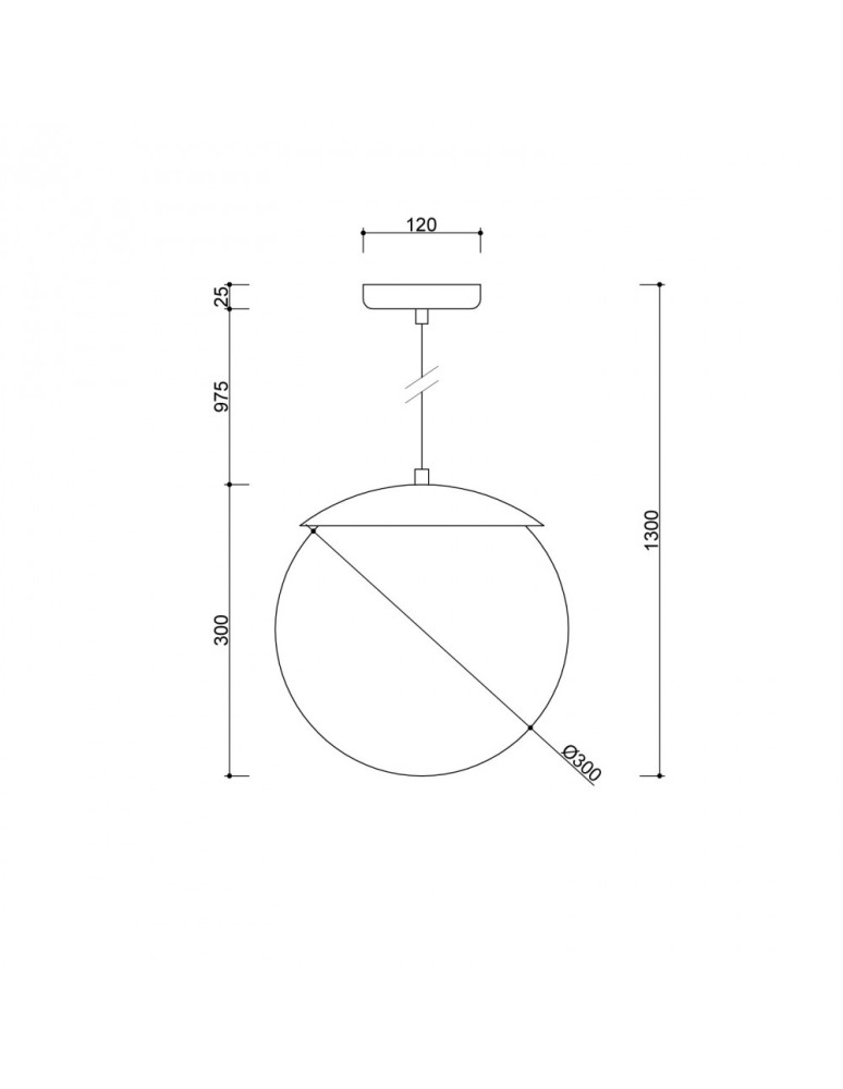 Pendant lamps - UMMO KUUL E white ceiling pendant lamp KLE111P0 - product kolory-swiatla.pl 3