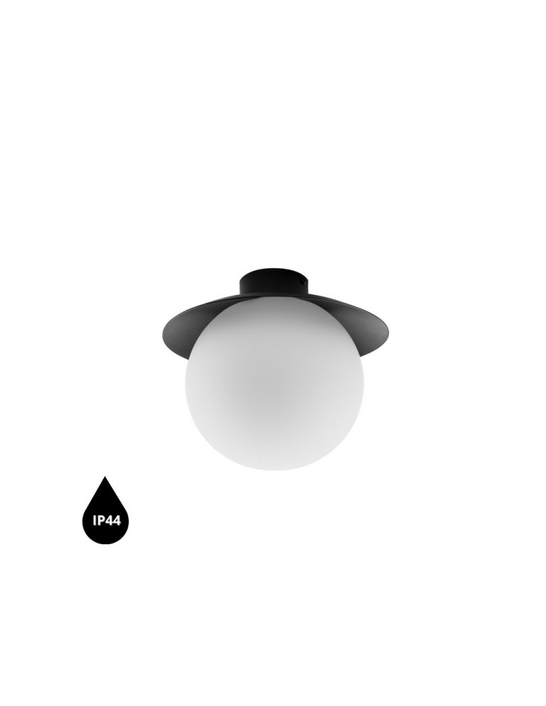 Bathroom ceiling lamps - UMMO KUUL C black ceiling / plafond lamp with increased IP44 waterproofing KLC120S0 - product kolory-swiatla.pl 1