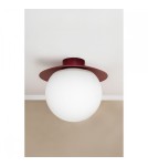 Bathroom ceiling lamps - UMMO KUUL C burgundy ceiling / plafond lamp with increased IP44 waterproofing KLC140S0 - product 3