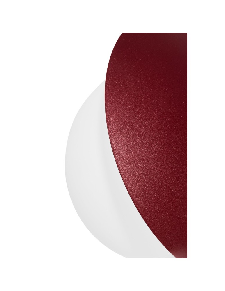 Bathroom ceiling lamps - UMMO KUUL C burgundy ceiling / plafond lamp with increased IP44 waterproofing KLC140S0 - product kolory-swiatla.pl 4