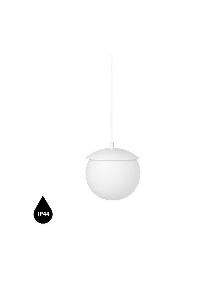 Pendant lamps - UMMO KUUL G white ceiling pendant lamp with increased IP44 waterproofing KLG111PS0. - product kolory-swiatla.pl 1